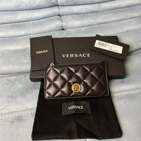 Versace Black Quilted Women's Bag - Picture 1 of 6